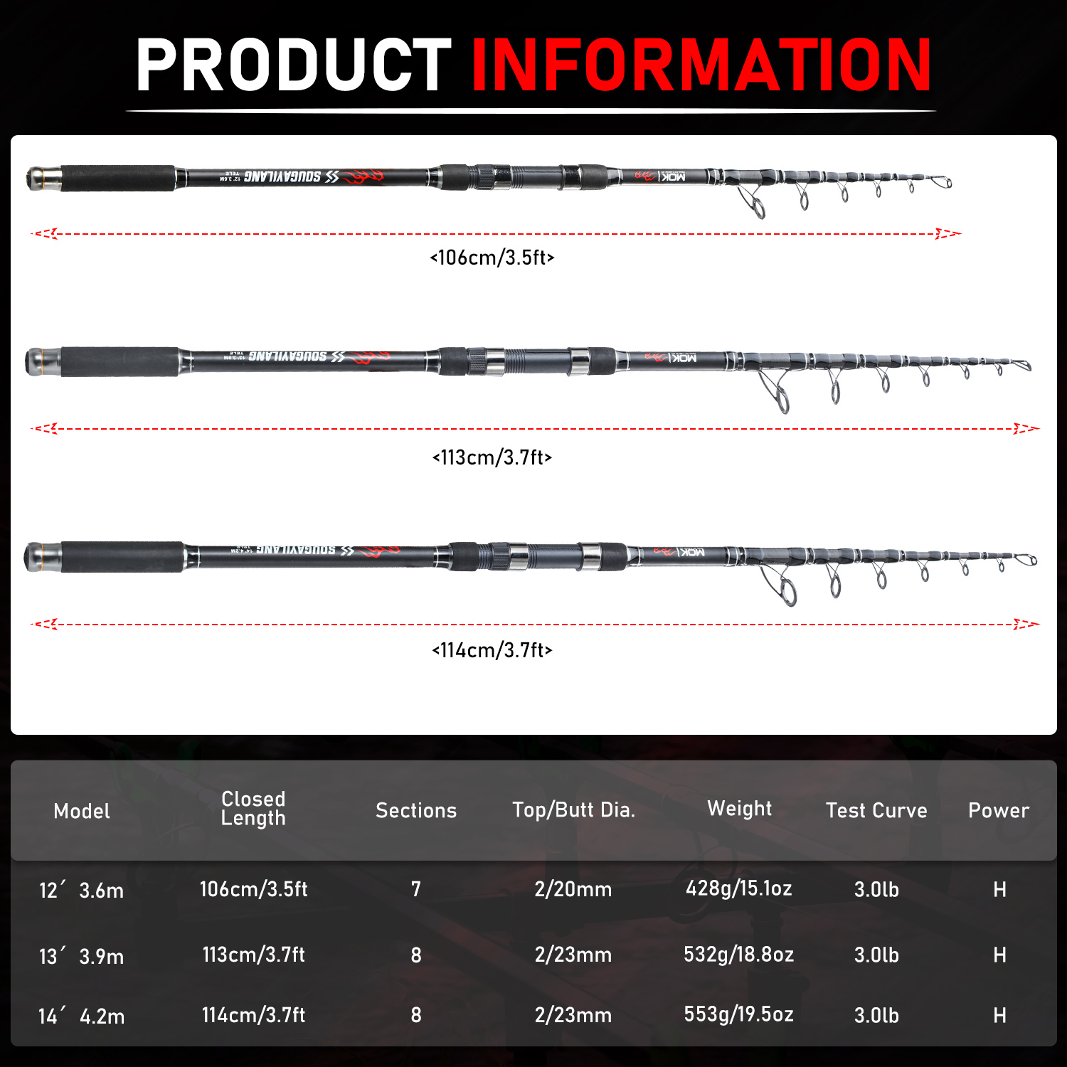 Sougayilang Telescopic Carp Ro - огляд і ціна Fishing Rod Surf