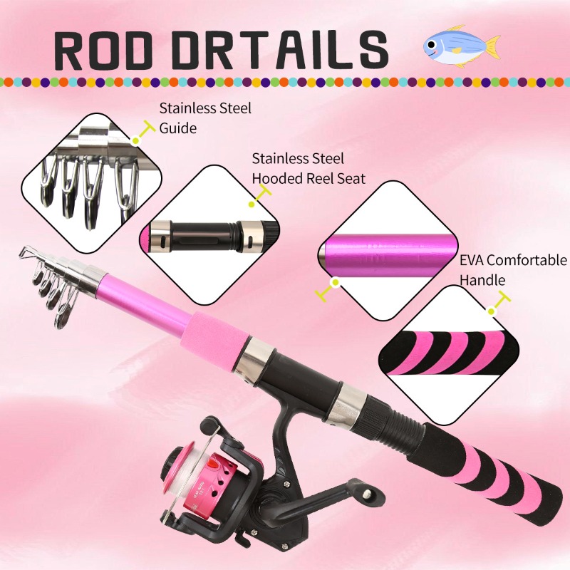 Kids Adult Beginner Fishing Ro - огляд і ціна Fishing Rod Combo